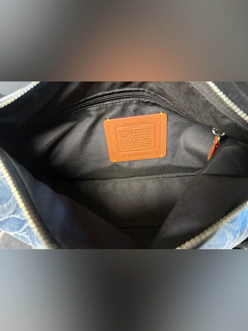 Coach CDY53 Small Finn Crossbody In Loved Signature Denim *read description* - Picture 7 of 9